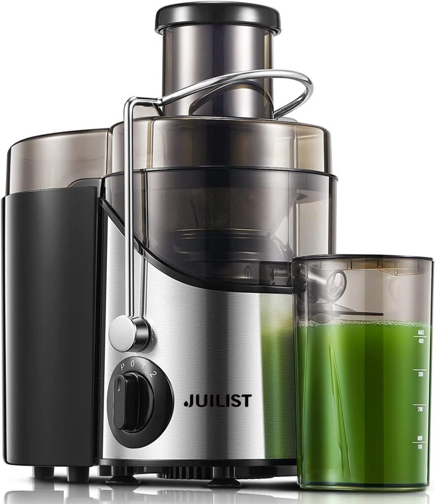 Juicer Machines, Juilist 3 Wide Mouth Juicer Extractor, for Vegetable and Fruit with 3-Speed Setting, 400W Motor, Easy to Clean, BPA Free
