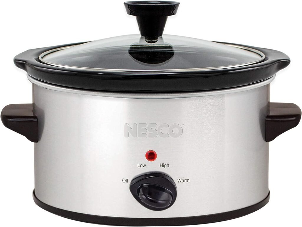 Nesco SC-150-47 Qt. Oval Analog Silver slow cooker, 1.5 Quart