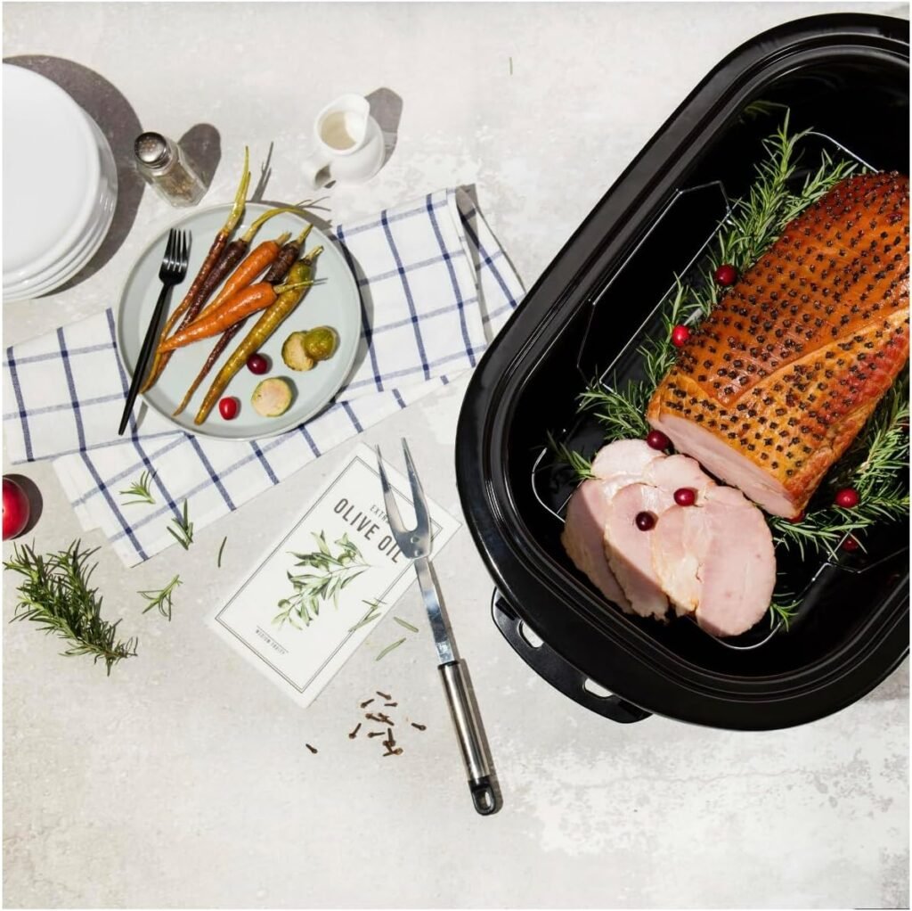 AROMA 22Qt. Roaster Oven with self basting lid stainless steel
