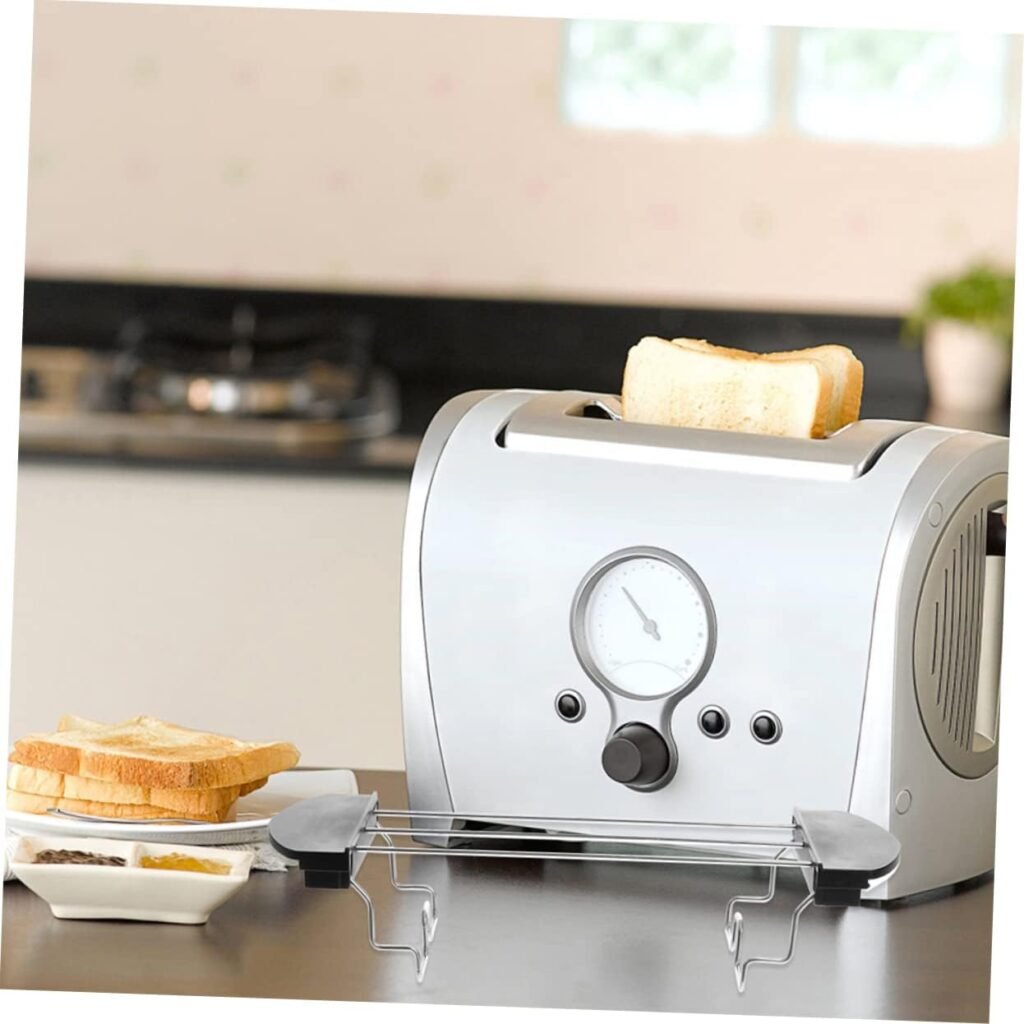 FELTECHELECTR 1 Set Toaster Grill Bun Warming Rack Toaster Bread Holder Toast Bread Rack Pizza Ovens Bbq Griddle Pizza Oven for Grill Toaster Accessories Metal Toast Holder Toast Machine Parts