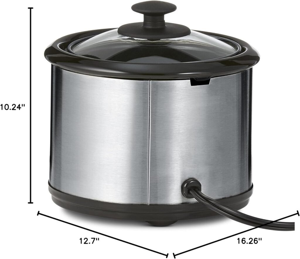 Kenmore 80010 7 Quart Slow Cooker with Dipper in Stainless Steel