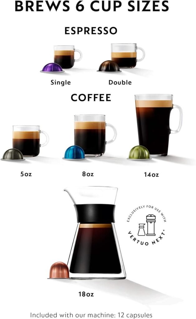 Nespresso Vertuo Next Deluxe Coffee and Espresso Machine by DeLonghi, Pure Chrome