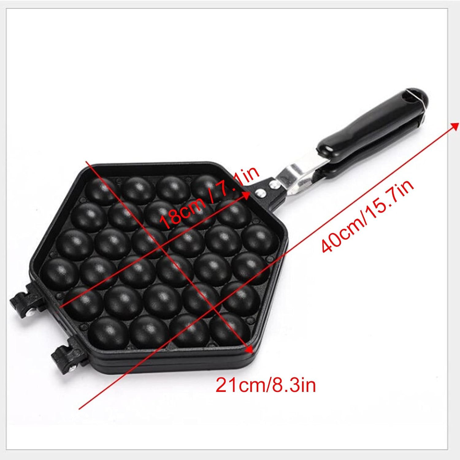 30-Hole Egg Puff Maker Non-Stick Aluminium Alloy Egg Puff Mold Pan for Home Kitchen Use，high temperature resistant and easy to demould