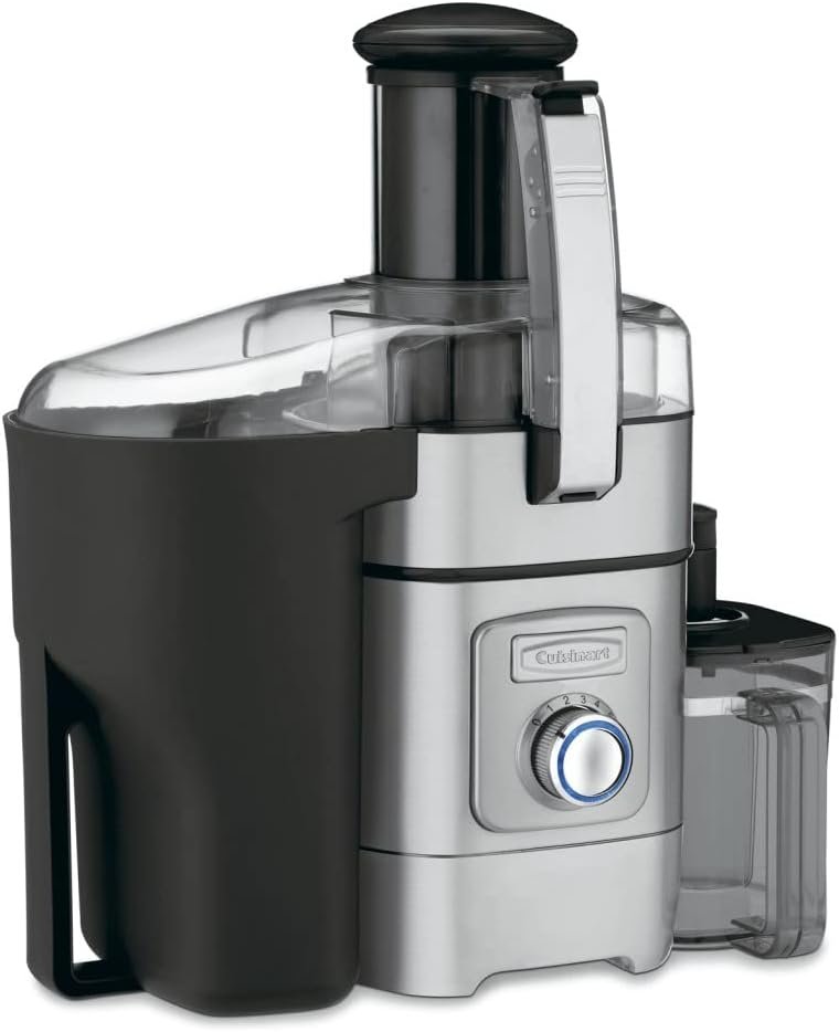 Cuisinart Juicer Machine, Die-Cast Juice Extractor for Vegetables, Lemons, Oranges  More, CJE-1000P1,Silver/Black, 15.35 x 11.8 x 19.01