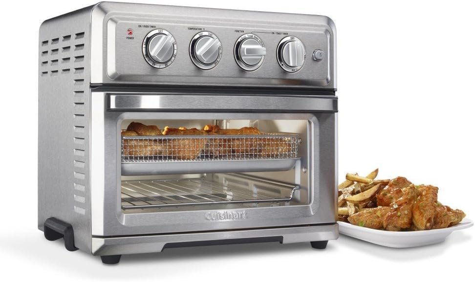 Cuisinart TOA-60 Air Fryer Toaster Oven, Silver (Renewed)