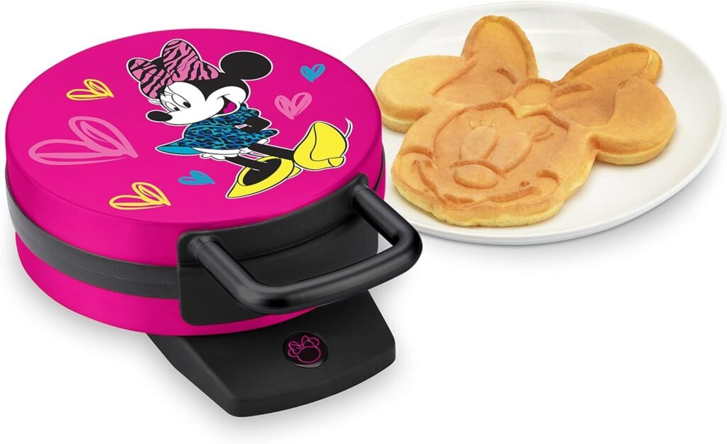 Disney DCM-1 Classic Mickey Waffle Maker, Brushed Stainless Steel,Silver,7 inch waffle