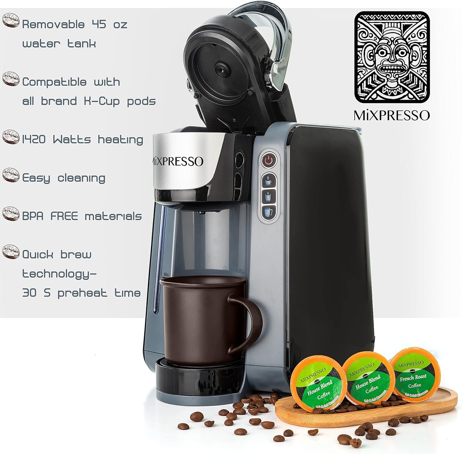Mixpresso Single Serve K-Cup Coffee Maker Review