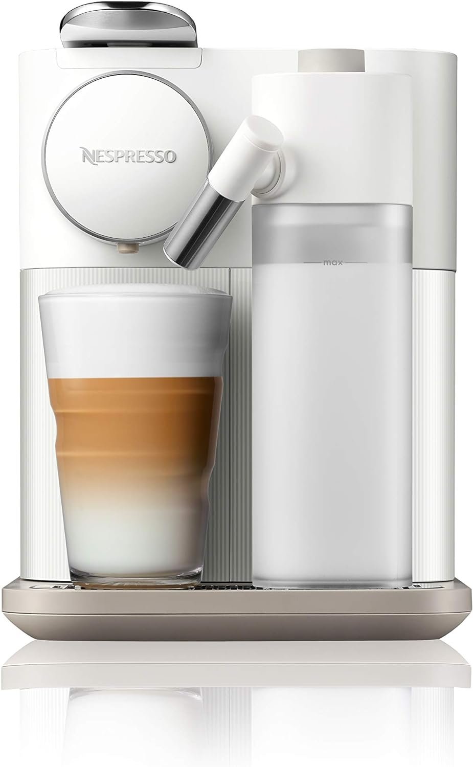 Nespresso Gran Lattissima Original Espresso Machine with Milk Frother by DeLonghi, Fresh White