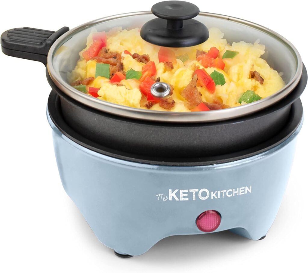 Nostalgia My Keto Kitchen Personal Multi-Cooker, Perfect for Healthy  Low-Carb Diets, Cauliflower Rice, Stir frys, Soups, Omelets