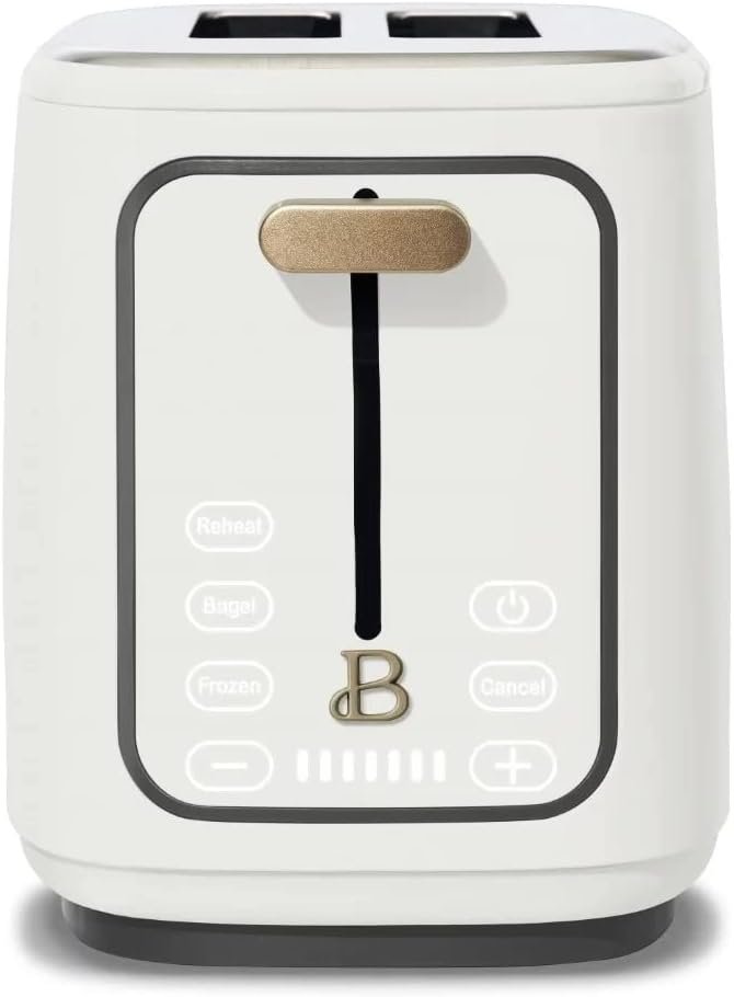 2 Slice Touchscreen Toaster, High Lift Carriage, Variable Browning Control (White Icing)