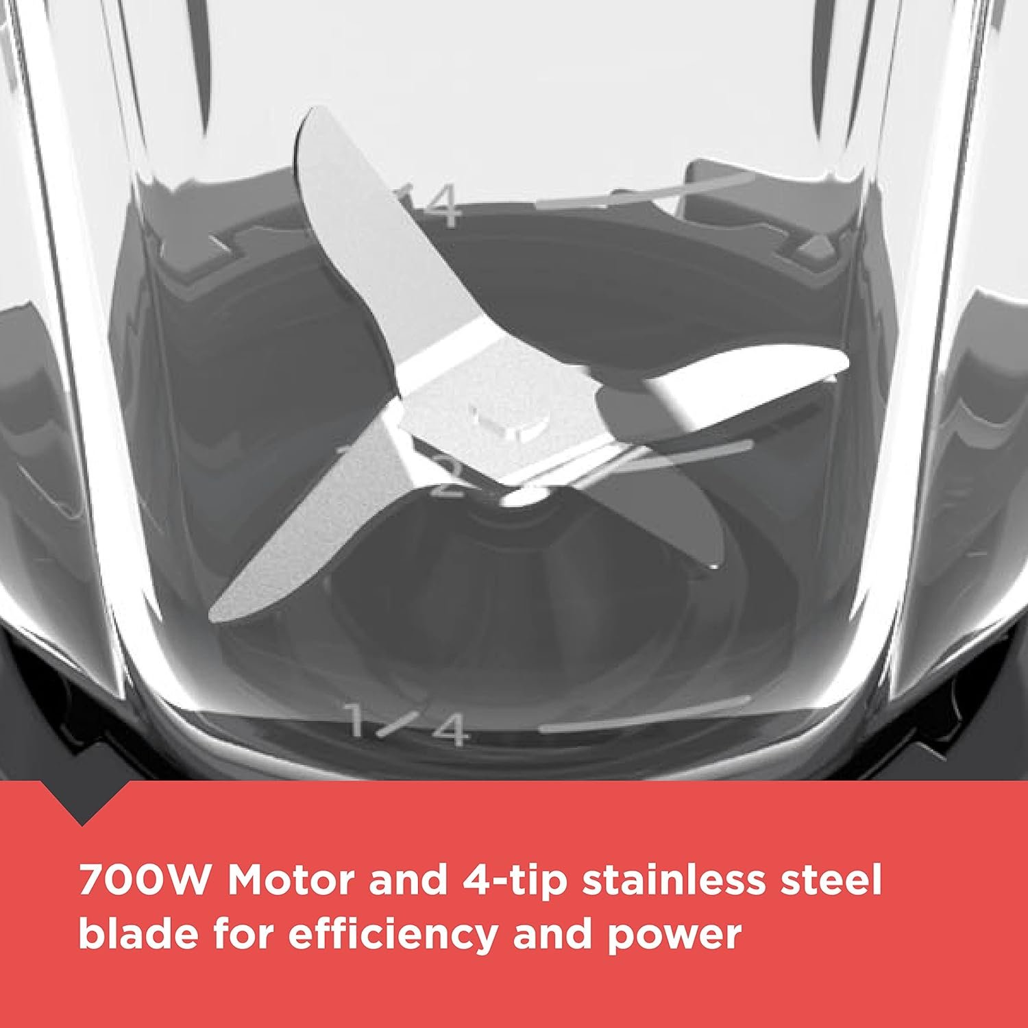 BLACK+DECKER 4-Tip Stainless Steel Blade Countertop Blender, 10 Speeds, Dishwasher-Safe, 700 Wats
