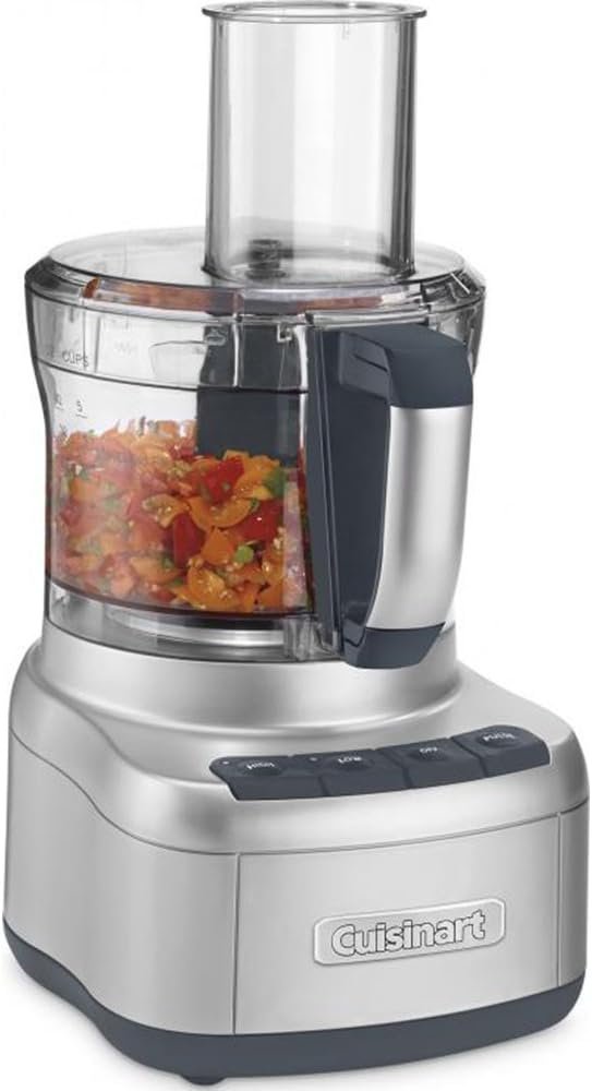 Cuisinart Elemental 8-Cup Food Processor, Silver (FP-8SV) with 1 YR CPS Enhanced Protection Pack