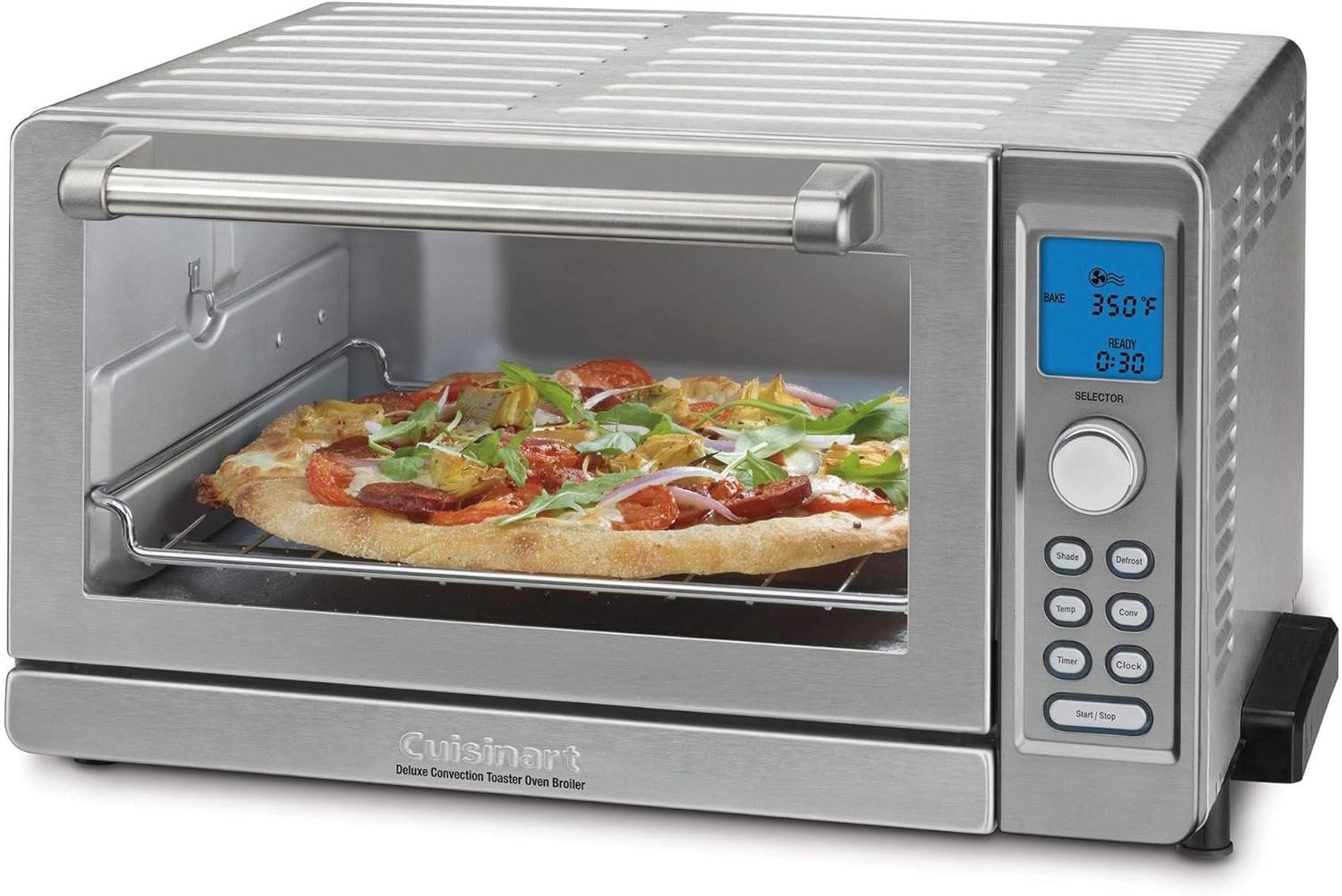 Cuisinart TOB-135 Deluxe Convection Toaster Oven Broiler, Brushed Stainless (Renewed)
