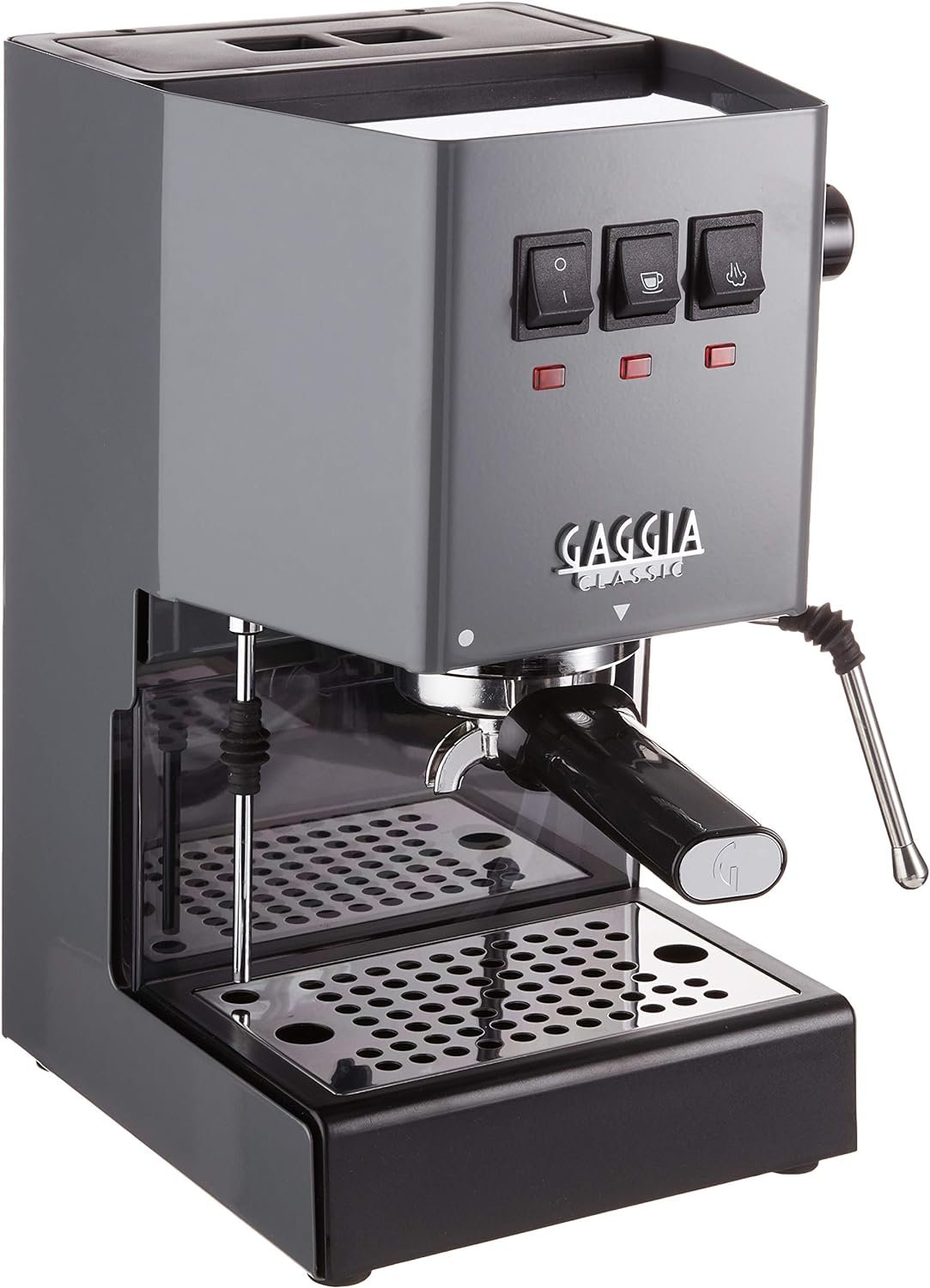 Gaggia RI9380/51 Classic Evo Pro Espresso Machine, Industrial Grey, Small