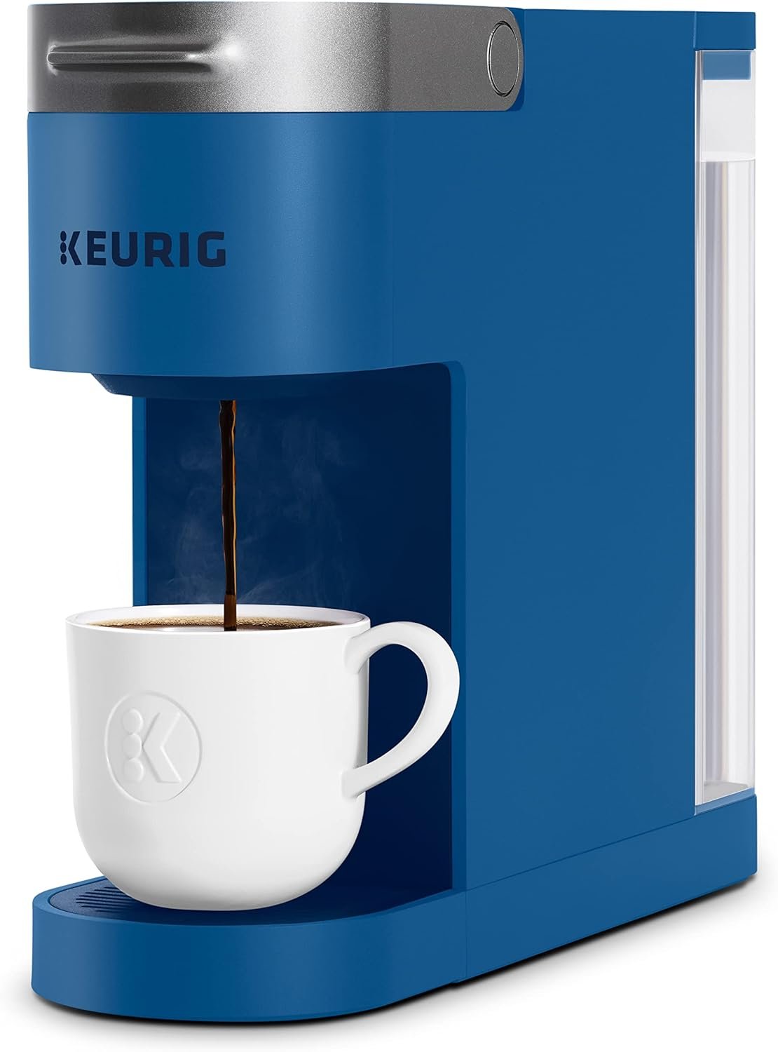 Keurig K-Slim Single Serve K-Cup Pod Coffee Maker, Featuring Simple Push Button Controls And MultiStream Technology, Twilight Blue