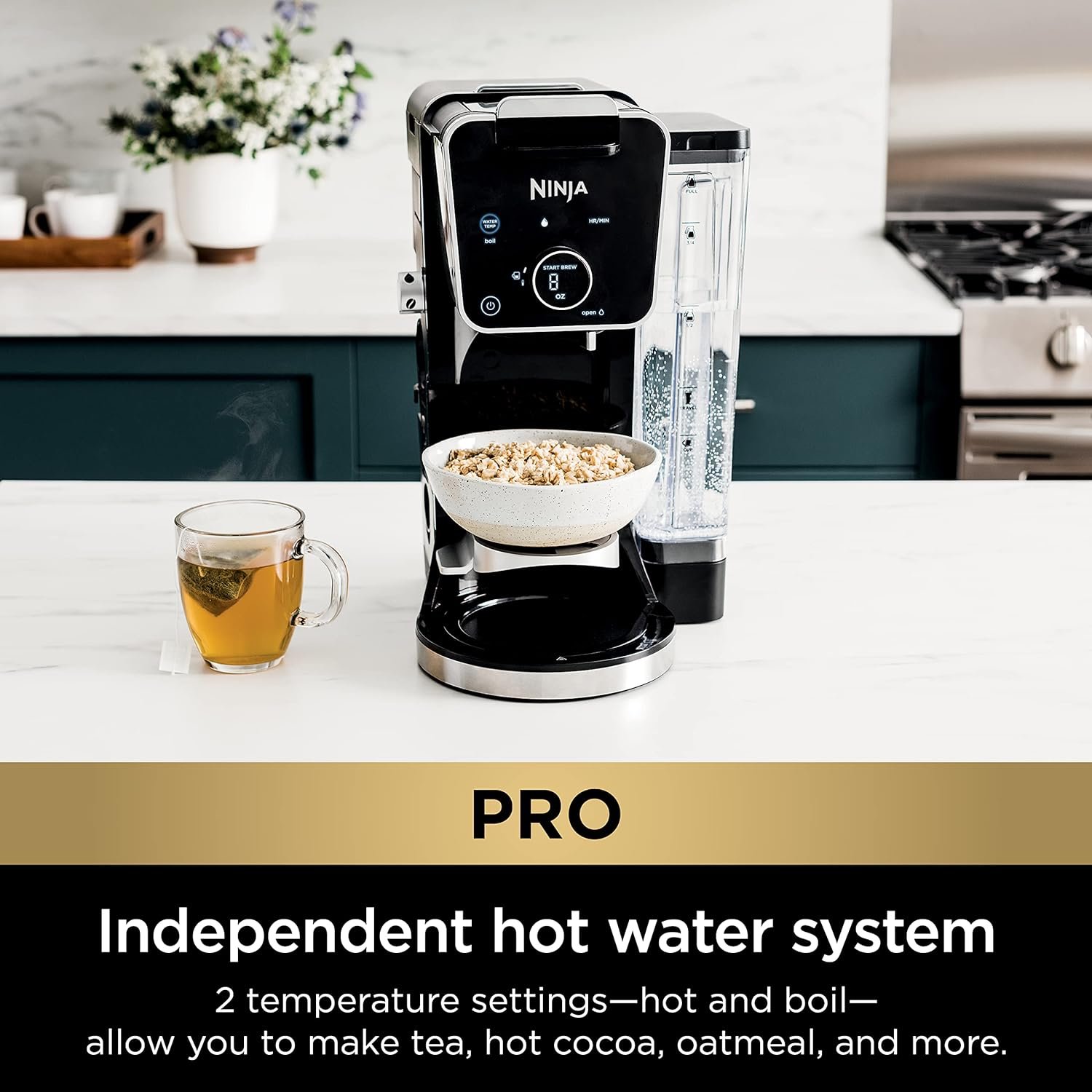 Ninja CFP307 DualBrew Pro Specialty Coffee System, Single-Serve, Compatible with K-Cups  12-Cup Drip Coffee Maker, with Permanent Filter Black