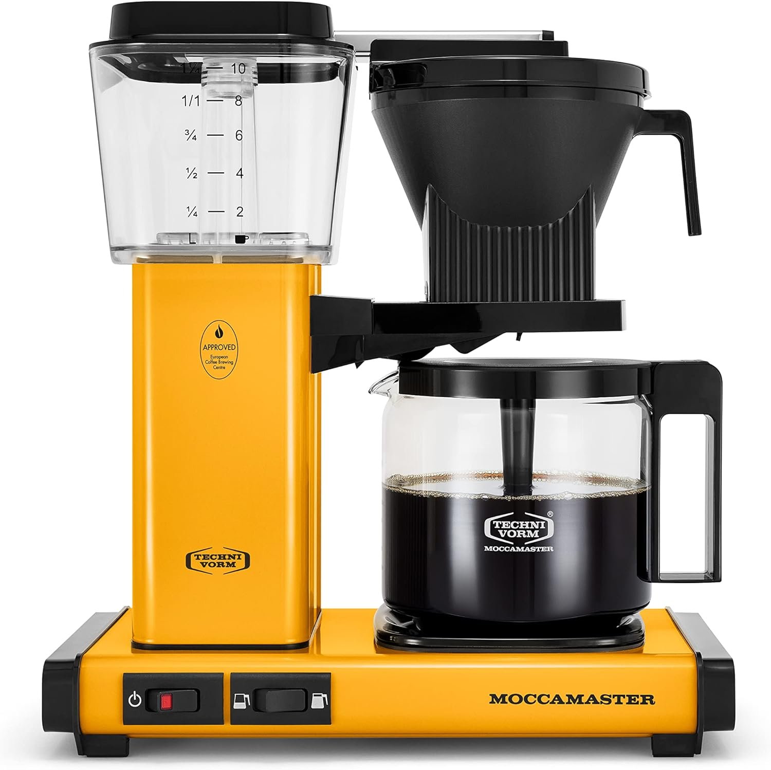 Technivorm Moccamaster 53942 KBGV 10-Cup Coffee Maker Yellow Pepper, 40 Ounce, 1.25l